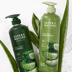 Super Nature Shampoo and Conditioner Set – Sulfate Free, Paraben Free Hair Care Duo Hydrating & Nourishing Formula with Aloe for Dry, Damaged, Curly, or Color Treated Hair 2 Pack (16 fl oz Bottles)