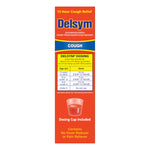 Delsym 12 Hour Cough Medicine for Adults, Powerful Relief for 12 Hours, Cough Suppressant Liquid with Extended-Release Dextromethorphan, Orange Flavor Liquid Cough Syrup, 5 Fl Oz (Pack of 1)