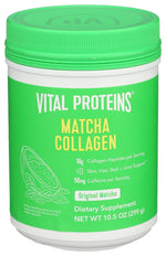 Vital Proteins Matcha Collagen Peptides Powder Supplement, Matcha Green Tea Powder, 10.5 oz, Original Flavored