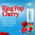 Liquid I.V. Hydration Multiplie Sugar-Free - Ring Pop Cherry | Electrolyte Powder Drink Mix | 1 Pack (14 Servings)