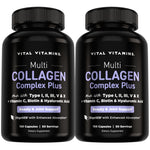 Vital Vitamins Multi Collagen Complex Plus Biotin, Hyaluronic Acid & VIT. C