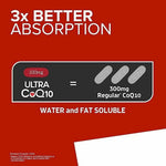 Qunol CoQ10 100mg Softgels Ultra 3X Better Absorption Coenzyme Q10 Supplements - Antioxidant Supplement for Vascular and Heart Health & Energy Production - 6 Month Supply - 180 Count
