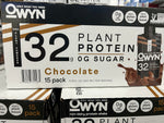 OWYN Pro Elite Vegan High Protein Keto Shake, 32g Protein, 9 Amino Acids, Omega-3, Prebiotics, Superfoods Greens for Workout and Recovery, 0g Net Carbs, Zero Sugar (Chocolate, 11.15 Fl Oz (Pack of 15))
