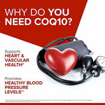 Qunol CoQ10 100mg Softgels Ultra 3X Better Absorption Coenzyme Q10 Supplements - Antioxidant Supplement for Vascular and Heart Health & Energy Production - 6 Month Supply - 180 Count