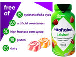 Vitafusion Calcium Adult Vitamins - 100 Gummies - 2 Pack.