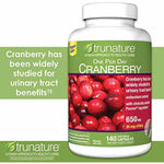trunature Cranberry 650 mg, 140 Vegetarian Capsules