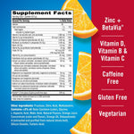 Emergen-C Immune+ Triple Action Immune Support Powder, BetaVia (R), 1000mg Vitamin C, B Vitamins, Vitamin D and Antioxidants, Super Orange – 30 Count
