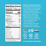 Liquid I.V.® Hydration Multiplier+Energy | Blackberry-Peach | Electrolyte Powder Drink Mix | 3 Pack (42 Servings)