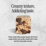 David High Protein Bars No Sugar - Sugar Free Protein Bars, Low Carb, Gluten Free - 28g of Protein, 150 Calories - David Bar On-The-Go Snack - Chocolate Chip Cookie Dough Flavor, Pack of 12