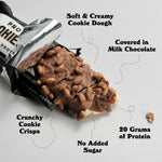 Barebells Protein Bars Cookies & Cream - 12 Count, 20g High Protein Treats - Chocolate Nutrition Bar with 1g Total Sugars - On-The-Go Breakfast or Post-Workout Snack