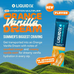 Liquid I.V.® Hydration Multiplier – Orange Vanilla Dream | Electrolyte Powder Drink Mix | 3 Pack (48 Servings)