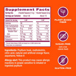 Metamucil 4-in-1 Psyllium Husk Fiber Supplement, Sugar-Free, 72 teaspoons, Orange Flavored, Daily Fiber Powder for Digestive Health, made with Plant-Based Psyllium Husk Fiber