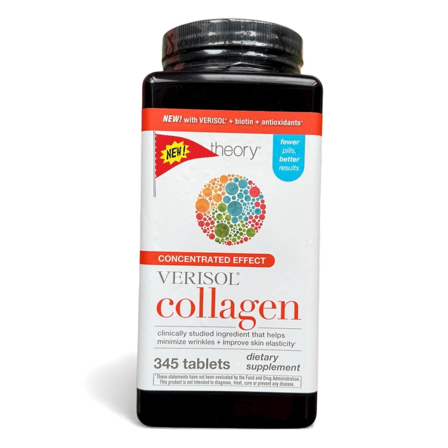 New You. Theory_Verisol Collagen Supplement with Biotin and Antioxidants, 345 Tablets, Concentrated Effect for Skin Elasticity and Wrinkle Reduction;Concentrated; 3 Tablets a Day;115 Days Supply