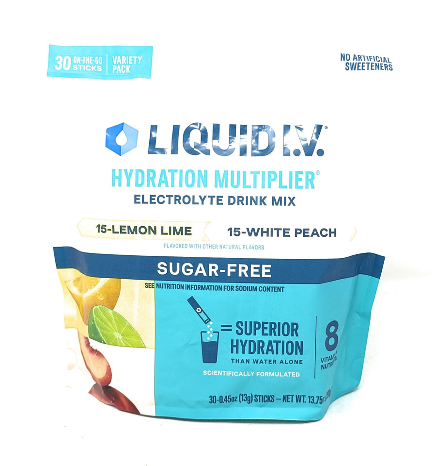 Liquid I.V. Sugar Free Hydration Multiplier, Variety Pack, 0.45 Ounce (30 Count)