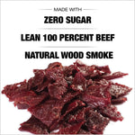 Old Trapper Zero Sugar Beef Jerky, Eight-Ounce Individual Package, Natural Wood Smoked Keto-Friendly Snack, 14 Grams of Protein, 70 Calories, and Zero Sugar Per Serving (Pack of One)