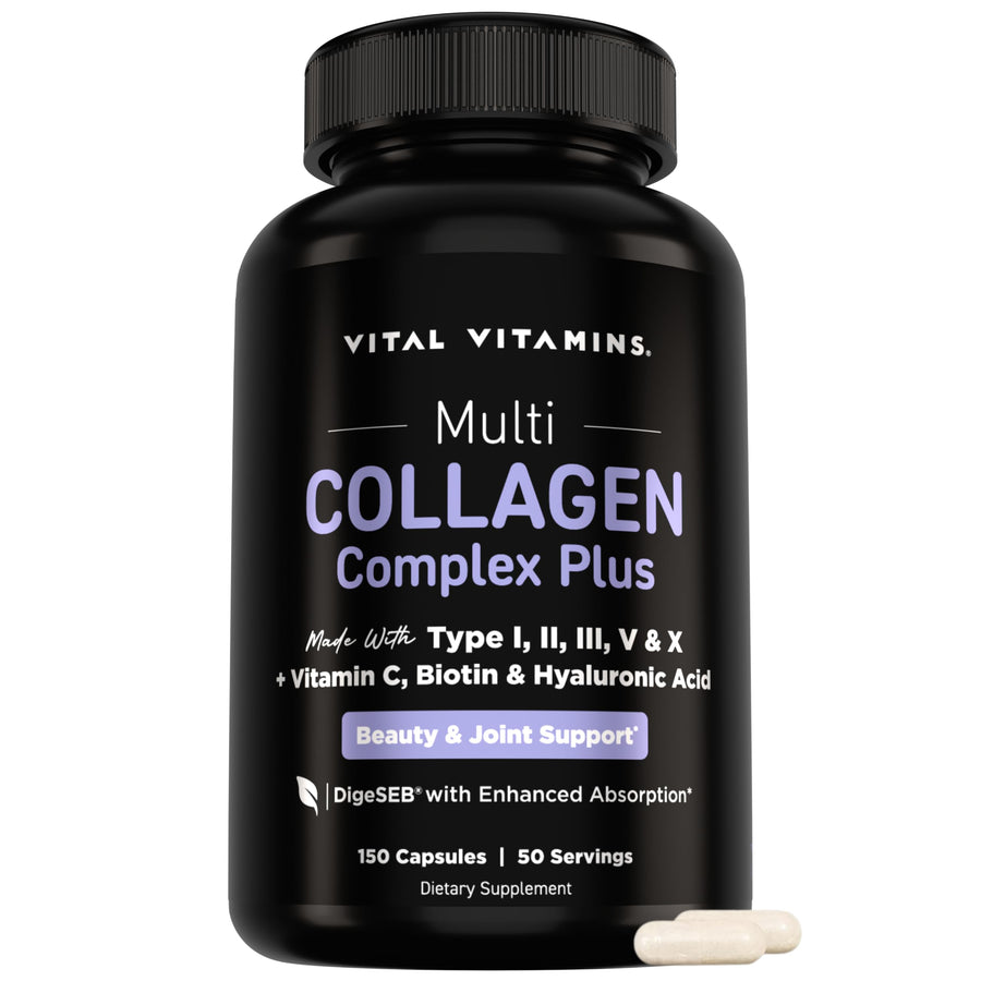 Vital Vitamins Multi Collagen Complex Plus Biotin, Hyaluronic Acid & VIT. C