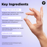 Vital Vitamins Multi Collagen Complex Plus Biotin, Hyaluronic Acid & VIT. C
