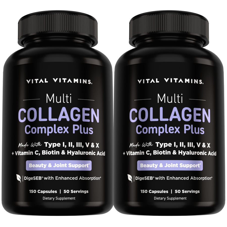 Vital Vitamins Multi Collagen Complex Plus Biotin, Hyaluronic Acid & VIT. C