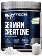 BodyTech Elite German Creatine with Creapure®, Creatine Monohydrate Powder for Strength, Size & Power, 5g per Serving, Unflavored, Gluten Free, 11.01 oz, 60 Servings