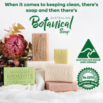 Australian Botanical Soap Variety Pack, 6.6 oz Bars  Goat Milk, Eucalyptus, Manuka Honey, Sea Salt, Pink Lychee, Lemongrass, Raspberry, Valencia Orange  Enriched with Organic Shea Butter, Pack of 8