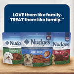 Blue Buffalo Nudges Chicken Jerky Bites Natural Dog Treats, Tender & Meaty Dog Snacks, Healthy Reward or Training Treat, Made in the USA with Real Chicken, No Artificial Preservatives, 16 oz.