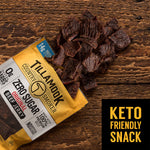 Tillamook Country Smoker Zero Sugar Original Beef Jerky Sticks, 6.5 Oz, Pack of 2, 14g Protein, Real Hardwood Slow-Smoked, High Protein, Low Carb Meat Snacks, Keto-Friendly, 0g Sugar & Total Carbs