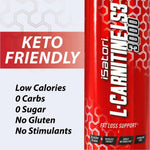 iSatori L-Carnitine LS3 3000, Liquid L-Carnitine with Acetyl L-Carnitine, L-Carnitine L-Tartrate, Stimulant Free Pre Workout, Low Calories, Sugar, Gluten, Keto-Friendly, Bombsicle Flavor (32 Servings)