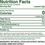 Whole Earth Sweetener Co. Stevia & Monk Fruit Sweetener, Erythritol Sweetener, Stevia Packets, Sugar Substitute, Natural Sweetener, 400 Count