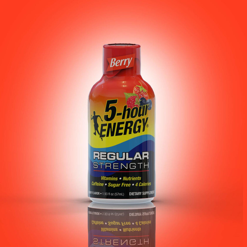 5-hour ENERGY Shot, Regular Strength Berry, 1.93 Ounce, 24 Count