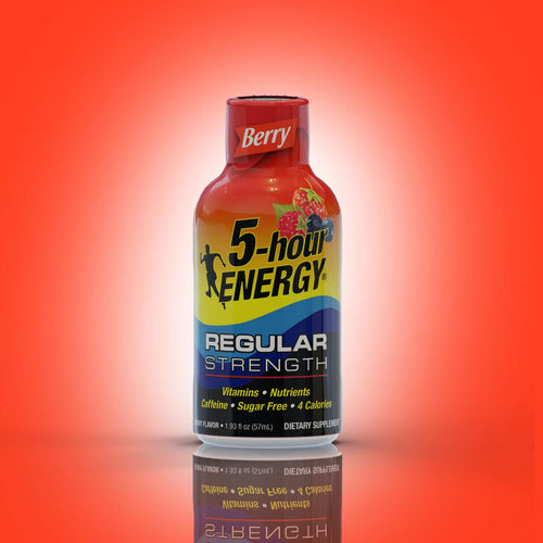 5-hour ENERGY Shot, Regular Strength Berry, 1.93 Ounce, 24 Count