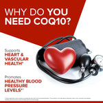 Qunol Ultra CoQ10 100mg Softgels- 3X Better Absorption Coenzyme Q10 Supplements - Antioxidant Supplement for Vascular and Heart Health & Energy Production - 5 Month Supply - 150 Count