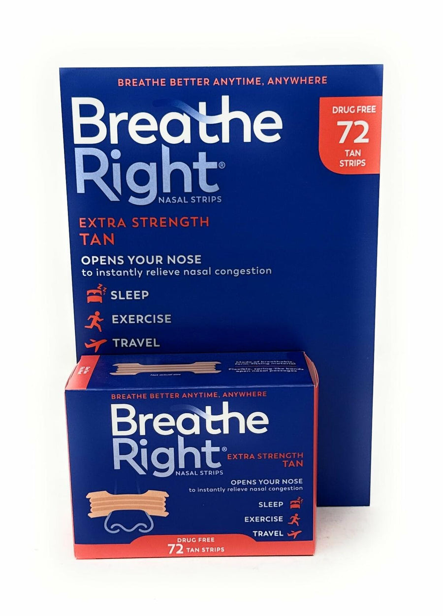 Breathe Right Extra Strength Nasal Strips, 72 Strips