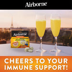 Vitamin C 1000mg (per serving) - Airborne Zesty Orange Effervescent Tablets (36 count in a box), Gluten-Free Immune Support Supplement With Vitamins A C E, ZINC, Selenium, Echinacea & Ginger