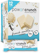 Bionutritional Research Group Power Crunch Protein Bar, French Vanilla Creme, 12 Count