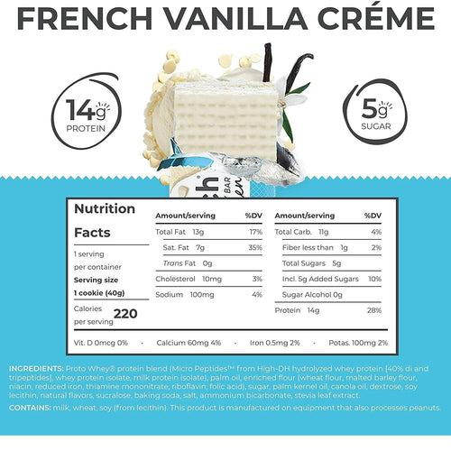 Bionutritional Research Group Power Crunch Protein Bar, French Vanilla Creme, 12 Count