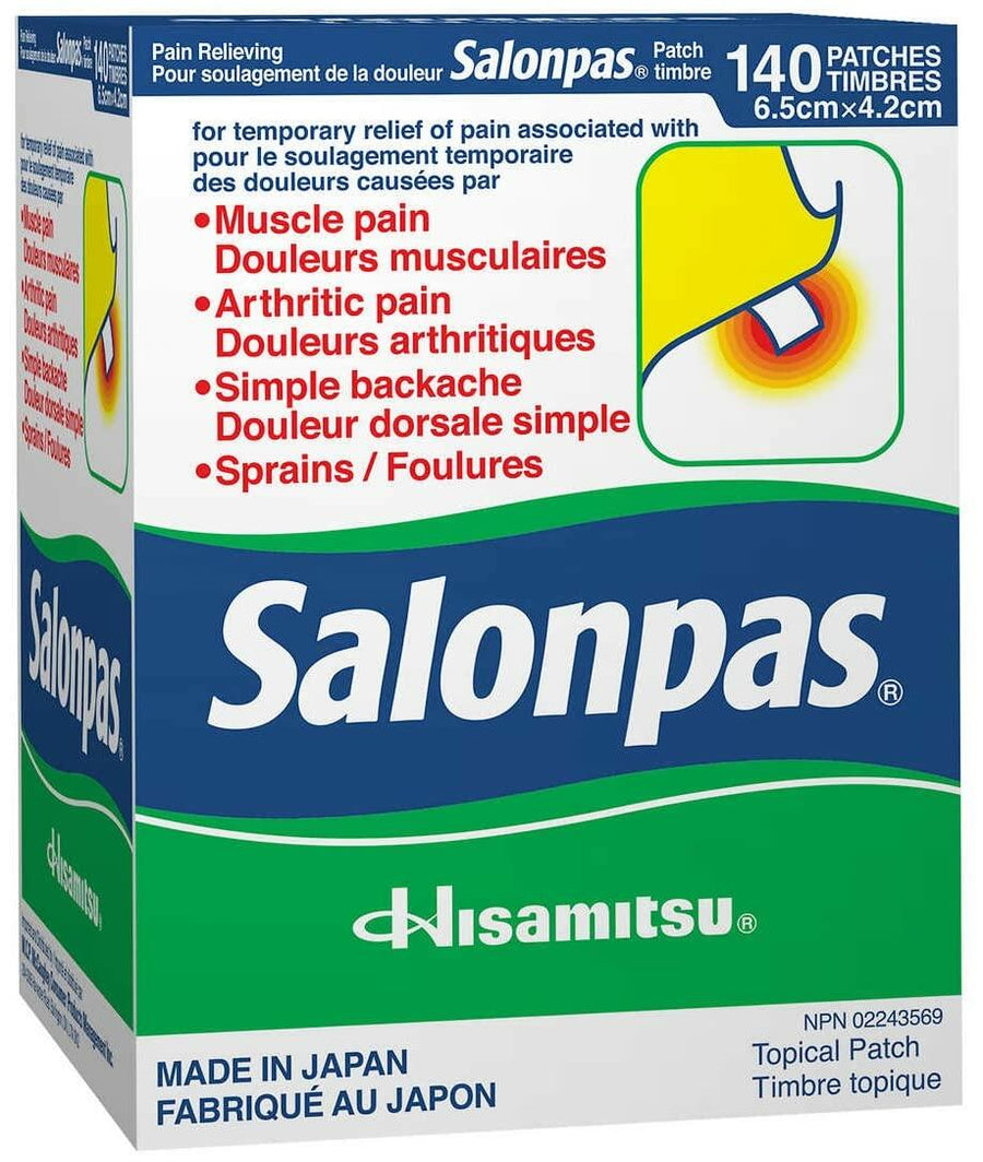 Salonpas Pain Relieving Patch, 140 Patches