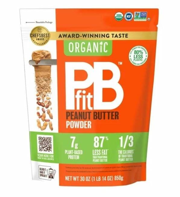 Organic PB Fit Peanut Butter Powder 30 OZ, 1.88 Pound (Pack of 1)