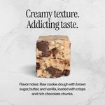 David Protein Bar, Chocolate Chip Cookie Dough, 24 Protein Bars | 28g of Protein | 150 Calories | 0g of Sugar - High Protein, Low Carb, Gluten Free Protein Bar, Pack of 24