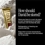David Protein Bar, Red Velvet, 24 Protein Bars | 28g of Protein | 150 Calories | 0g of Sugar - High Protein, Low Carb, Gluten Free Protein Bar, Pack of 24