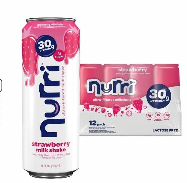 Nurri Ultra-Filtered High Protein Shake – Strawberry (12-Pack)