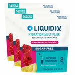 Liquid I.V.® Hydration Multiplier® Sugar-Free - Raspberry Lemonade | Electrolyte Powder Drink Mix | 3 Pack (42 Servings)