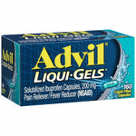 Advil Liqui-Gels Pain Reliever and Fever Reducer, Pain Medicine for Adults with Ibuprofen 200mg for Headache, Backache, Menstrual Pain and Joint Pain Relief - 160 Liquid Filled Capsules