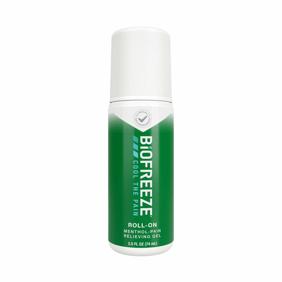 Biofreeze Roll On Pain Relief, Knee & Lower Back Relief, Arthritis Pain Reliever, Sore Muscle Relief, Neck Pain Relief, Cooling Joint Pain, FSA Eligible, Menthol Gel 2.5 Fl Oz
