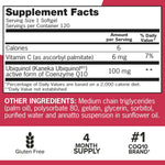 Qunol Mega Ubiquinol CoQ10 100mg, Superior Absorption, Patented Water and Fat Soluble Natural Supplement Form of Coenzyme Q10, Antioxidant for Heart Health, 120 Count (Pack of 1) Softgels