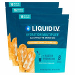 Liquid I.V.® Hydration Multiplier – Orange Vanilla Dream | Electrolyte Powder Drink Mix | 3 Pack (48 Servings)