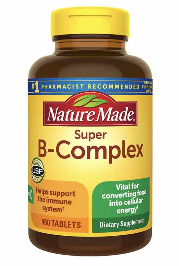 Nature Made Super B-Complex Energy & Immune System Support (460 Tablets)