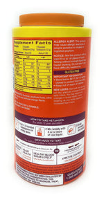 Metamucil Fiber 4-in-1 Psyllium Fiber Supplement Powder with Real Sugar, Orange (55 oz)