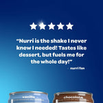 Nurri - 30g Protein Ultra Filtered Milk Shake – Chocolate - Lactose Free, Low Sugar, 150 Calories, 10 Vitamins and Minerals - 11 fl oz, 12 Cans