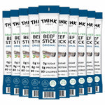 Think Jerky Original Beef Sticks, Gluten and Sugar Free, No Nitrates, Keto Paleo Friendly High Protein Low Carb Meat Snack - 1.0 oz Sticks, 10 Pack