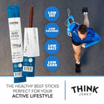 Think Jerky Original Beef Sticks, Gluten and Sugar Free, No Nitrates, Keto Paleo Friendly High Protein Low Carb Meat Snack - 1.0 oz Sticks, 10 Pack